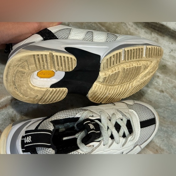 Women’s P448 Luke white glitzy chunky sneakers- Size 37 - Picture 8 of 13